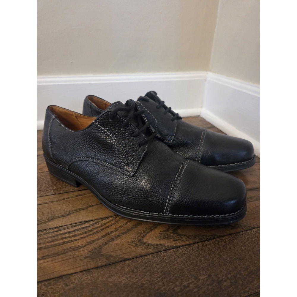 sandro moscoloni Cap‎ Toe Derby Men's 9.5d Dress Shoes Black 17305